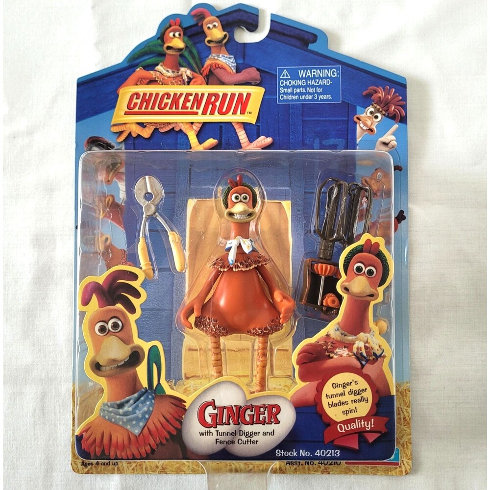 Playmates Chicken Run Ginger Action Figure 2000 NIB Collectible